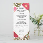 Bloom Flowers Menu Kaart (Staand voorkant)