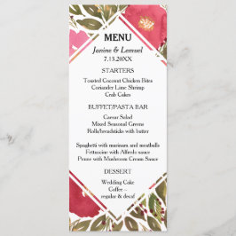 Bloom Flowers Menu Kaart