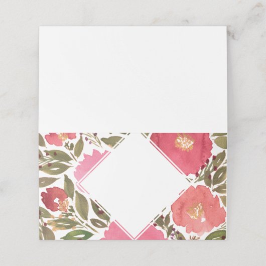 Bloom Flowers Plaatskaartje (Buitenkant ongevouwen)