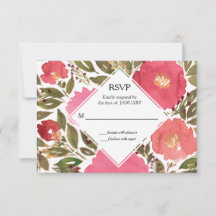 Bloom Flowers RSVP-kaart