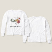 Bloom From Within – Kids Polo Shirt | Cute Floral (Voorkant /achterkant)