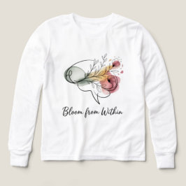 Bloom From Within – Kids Polo Shirt | Cute Floral 
