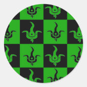 Bloom geruite logo stickers (Voorkant)