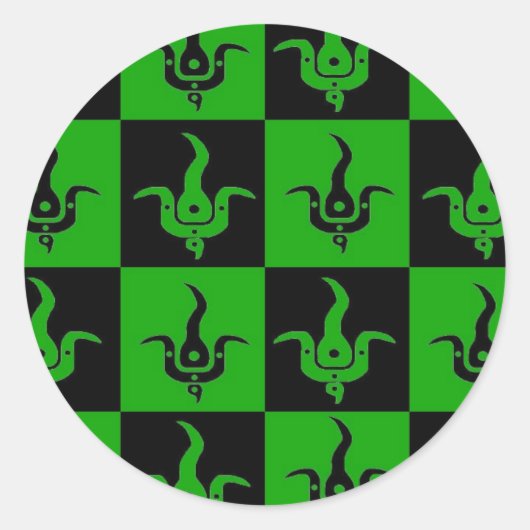 Bloom geruite logo stickers (Voorkant)