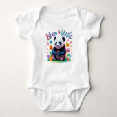 Bloom & Giggle Baby Panda 1 jaar outfit Romper (Voorkant)