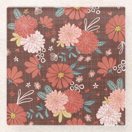 Bloom Glazen Onderzetter (Voorkant)