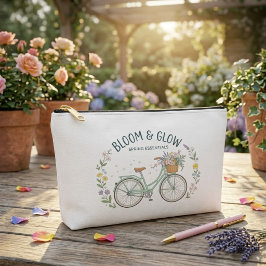 Bloom & Glow Vintage Bloemige Fiets Lente Esthetie Etui