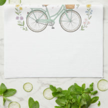 Bloom & Glow Vintage Bloemrijke Fiets Lente Keuken