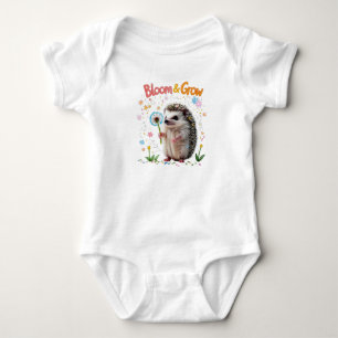 Bloom & Grow Baby Hedgehog Een jaar Outfit Romper