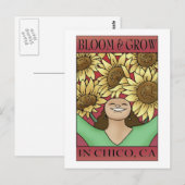Bloom & Grow in Chico, CA Briefkaart (Voorkant / Achterkant)