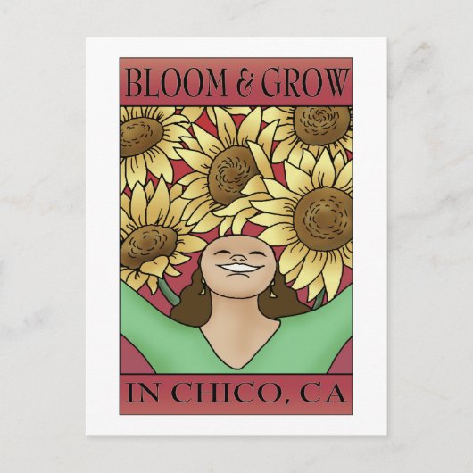 Bloom & Grow in Chico, CA Briefkaart (Voorkant)