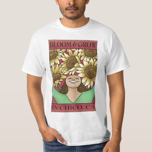 Bloom & Grow in Chico, CA Waarde T-shirt (Voorkant)