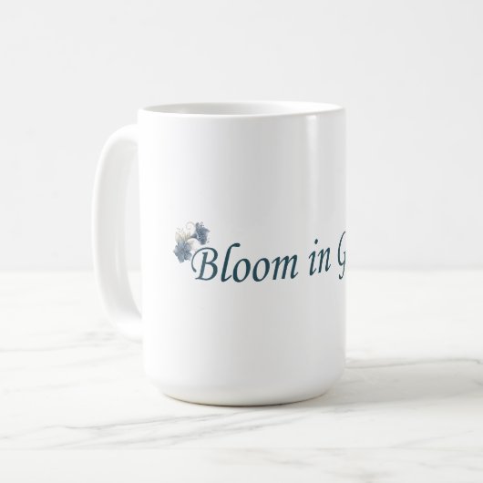 Bloom in Grace Mug Koffiemok (Voorkant links)