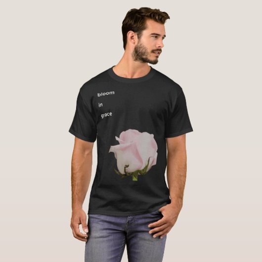 Bloom in Grace New beginning optimistic power flow T-shirt (Voorkant volledig)