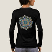 Bloom in liefde Mandala Tri-Blend Shirt (Achterkant)