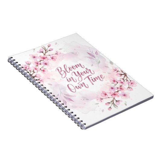 Bloom in Your Own Time Spiral Photo Notebook Notitieboek (Rechterzijde)