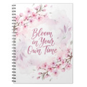 Bloom in Your Own Time Spiral Photo Notebook Notitieboek (Voorkant)