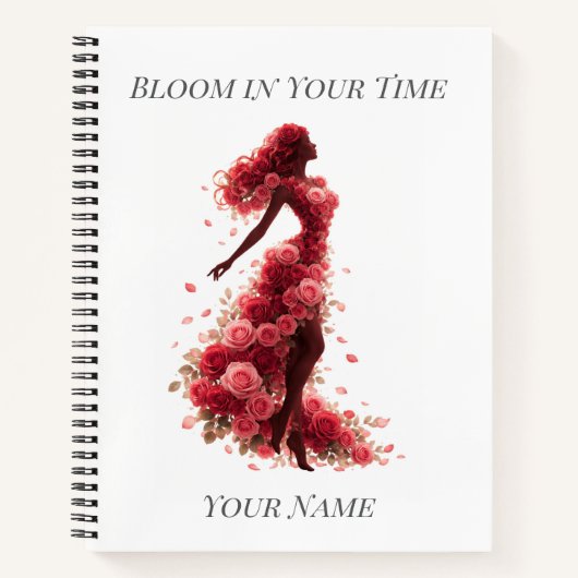 Bloom in Your Time – Inspirational Journal Notitieboek (Voorkant)