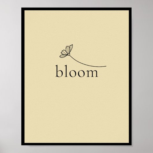 Bloom inspirerend motivatie poster (Voorkant)