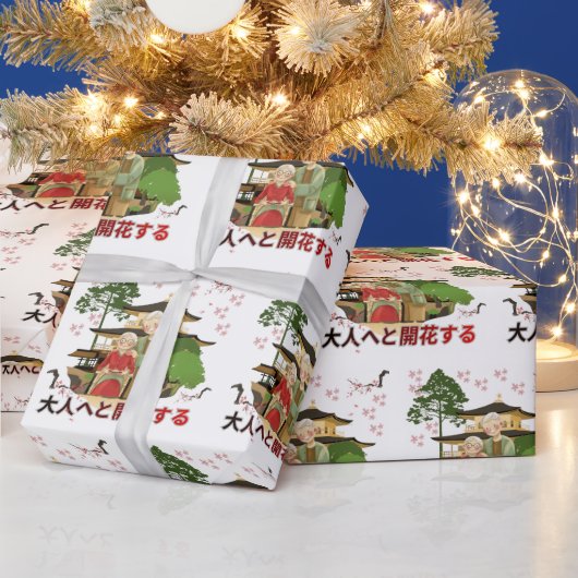 Bloom into adulthood cadeaupapier (Feestdagen)