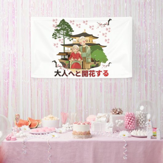 Bloom into adulthood spandoek (Feest)