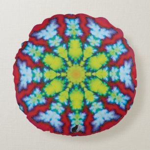 Bloom Kaleidoscoop Rond Kussen