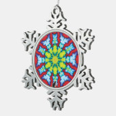 Bloom Kaleidoscope Snowflake Ornament (Rechts)