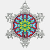 Bloom Kaleidoscope Snowflake Ornament (Voorkant)