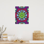 Bloom Kinestische Collage Kaleidoscoop Poster (Keuken)
