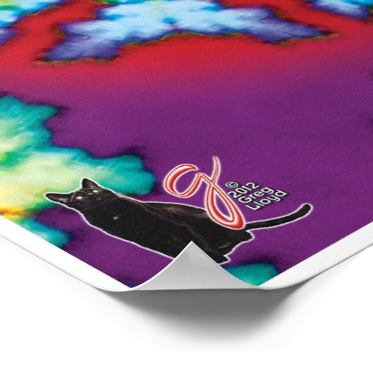 Bloom Kinetic Collage Kaleidoscope Poster (Hoek)