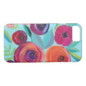 Bloom kleurrijke Floral Case-Mate iPhone Case (Achterkant (Horizontaal))
