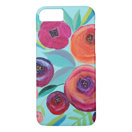 Bloom kleurrijke Floral Case-Mate iPhone Case (Achterkant)