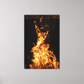Bloom Like Fire – Motivatie Flame Design Canvas Afdruk (Voorkant)