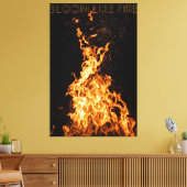 Bloom Like Fire – Motivatie Flame Design Canvas Afdruk (Insitu (Woonkamer))