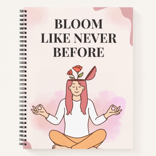 Bloom like never before  notitieboek (Voorkant)