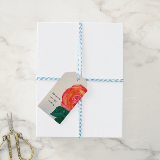 Bloom Like Nobody’s Watching Cadeaulabel (Met Touw)