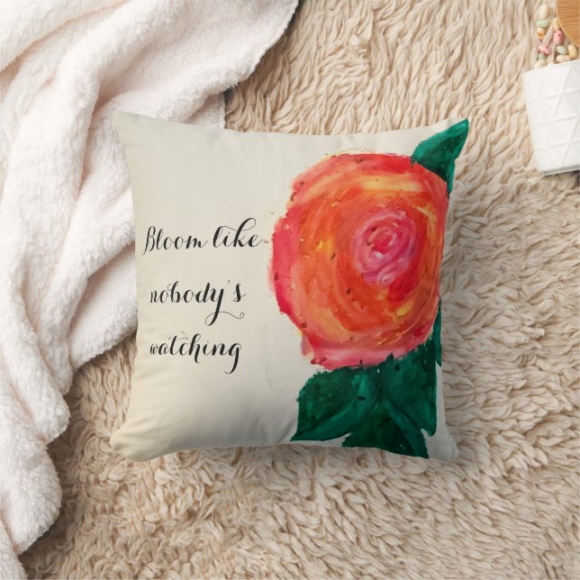 Bloom Like Nobody’s Watching Kussen (Deken)