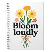 Bloom Loudly Notitieboek (Voorkant)
