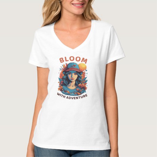 Bloom met Adventure V T-shirt (Voorkant)