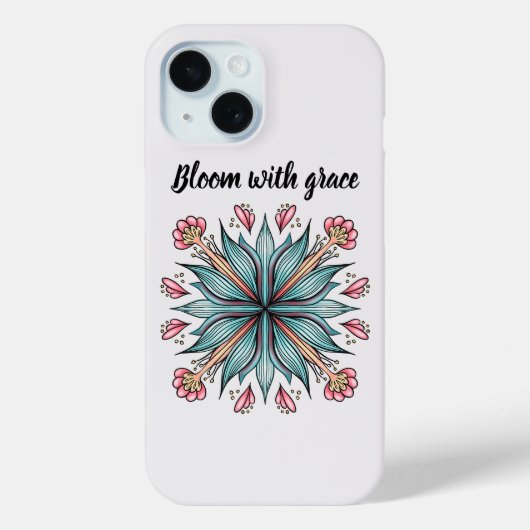 Bloom met Grace: Lente Bloemen Case-Mate iPhone Case (Achterkant)