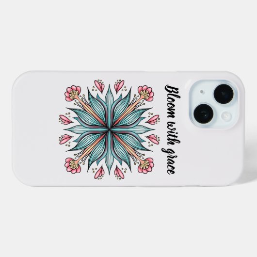 Bloom met Grace: Lente Bloemen Case-Mate iPhone Case (Achterkant (horizontaal))