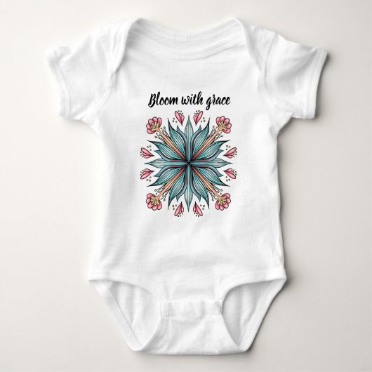 Bloom met Grace: Lente Bloemen Romper (Voorkant)