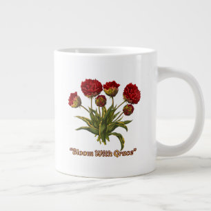 Bloom Met Gratie Bloemstuk Elegante Botanische C Grote Koffiekop