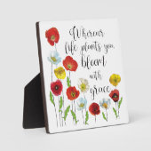 Bloom met gratie - papegaaibloemen fotoplaat (Voorkant)