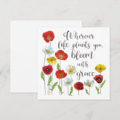 Bloom met kali-papavers (Voorkant / Achterkant)