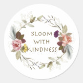 Bloom met Kindness Sticker (Voorkant)