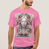 Bloom met Natuur Grace Portrait T-shirt (Voorkant)
