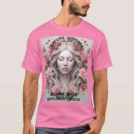 Bloom met Natuur Grace Portrait T-shirt