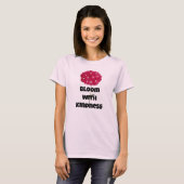 Bloom Met Vriendelijkheid Roze Hydrangea T-shirt (Voorkant volledig)