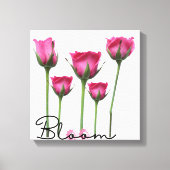 “Bloom” – Minimalistische Canvas Muur Kunst met Em Afdruk (Voorkant)